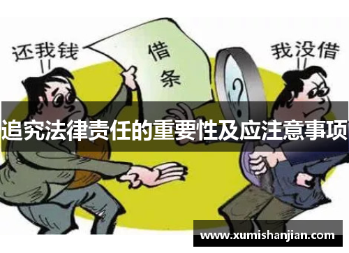 追究法律责任的重要性及应注意事项